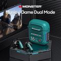 Monster XKT16 Wireless Earbuds Headphones Bluetooth Earphones 5.3 Gaming Headset HiFi Sound HD Call Music Earbud Touch Control Headphones Dual Mode. 