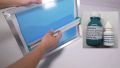 Kiwosol and Bekromint for screen printing- screen printing coat-sensitizer drop. 