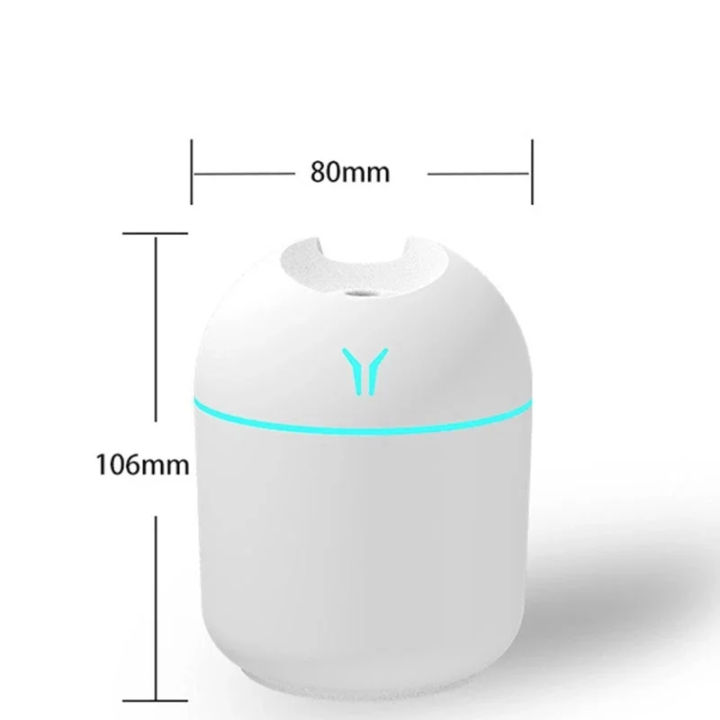 Portable Mini Air Humidifier USB Desktop Humidifier for Car Bedroom Air Diffuser Fogger Mist Maker Sprayer with LED Night Lamp