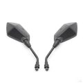 Universal 2Pcs Motorcycle Big Size Rear View Mirror Black Motorcycle Motorbike Chrome Scooter Rearview Rear View Side Mirror 8Mm. 