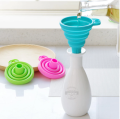 Kitchen Gadgets Silicon Funnel Oil Funnel Water Funnel Kitchen Accessories Silicone Collapsible Funnel  For Water Bottle Liquid Transfer (Food Grade) - 1 Pc. 