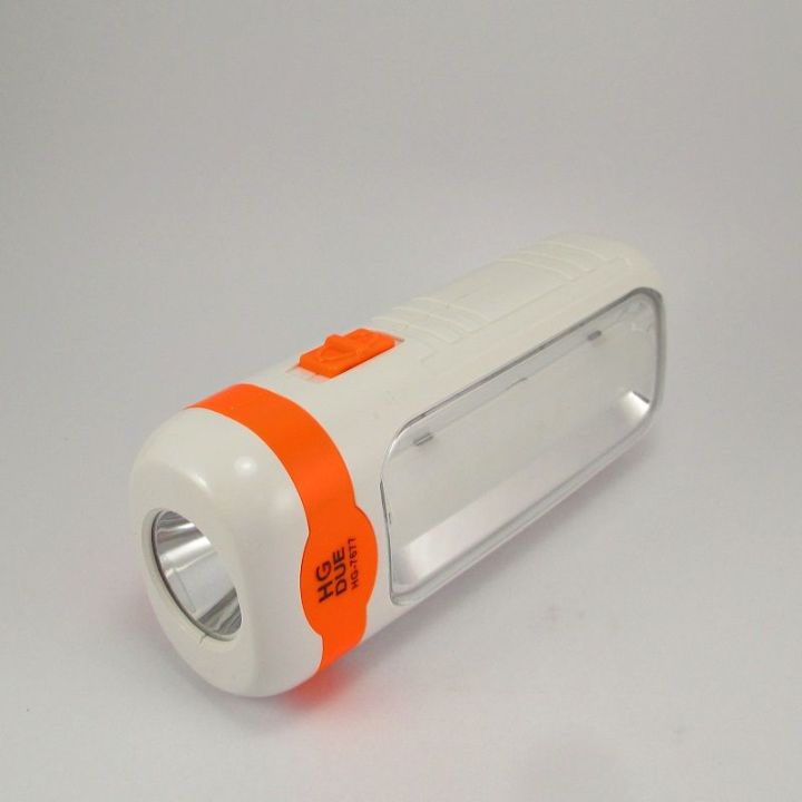 HG-7677 2in1 Rechargeable Emergency Torch with Light