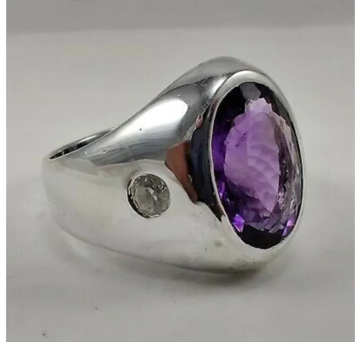 Natural%20Amethyst%20Gemstone%20with%20925%20Sterling%20Silver%20Ring%20For%20Men's%20-%20Image%204