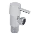 Chrome plated Finish Angle Valve Copper Hot and Cold Water Valve Household Water Stop Switch. 
