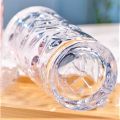 Imported Stylish Quality Transparent Embossed Flower-Design Glass Flower Vase/Central Flower Decoration Glass Vase.. 