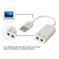 Dynamode External USB Sound Card 2.0 Mic And Headphone Jack Adaptor 3D Sound Card Computer & Laptop Component Sound Card. 