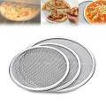 2X Professional Round Pizza Oven Baking Tray Baecue Grate Nonstick Mesh Net(12 Inch). 