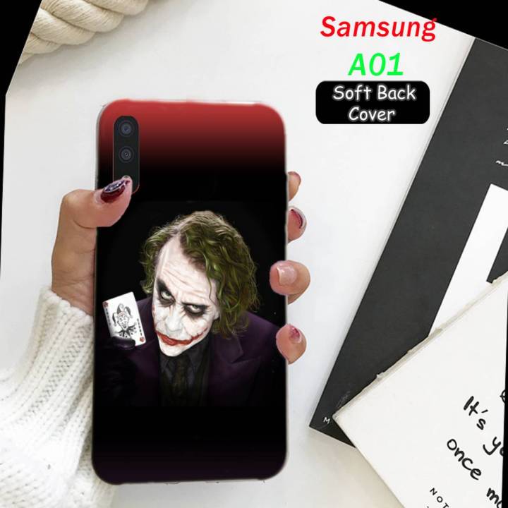 Samsung A01 Mobile Cover - Joker Soft Back Cover Case for Samsung A01