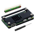 Raspberry Pi Zero 2 W Acrylic Case Shell Enclosure With Aluminum HeatSink GPIO Header Screwdriver For Raspberry Pi Zero 2W/W/Pi0. 