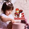 Personalised Digital Cake Topper Ironman Avengers Theme topper for Birthday Party Celebration & Cake Decoration. 