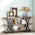 Versatile and Modern 3-Tires console Table and Media Console. 