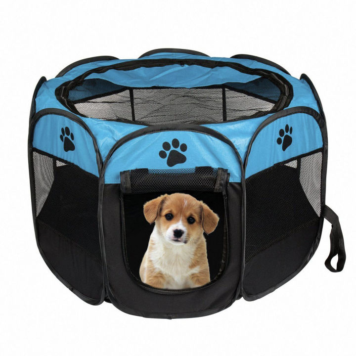 Portable%20Folding%20Pet%20tent%20Dog%20House%20Cage%20Dog%20Cat%20Tent%20Playpen%20Puppy%20Kennel%20Easy%20Operation%20Octagon%20Fence%20-%20Image%204