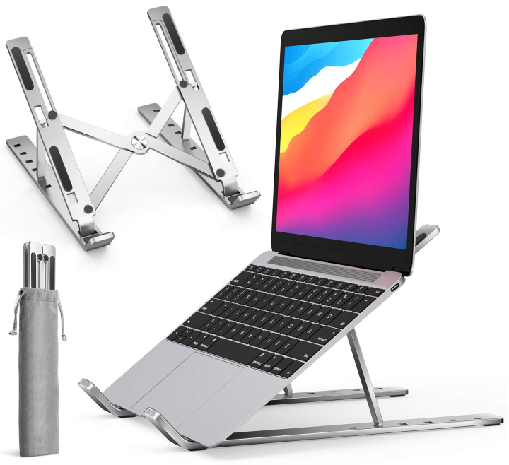Laptop Stand for Desk Aluminum Notebook Support Riser Portable Computer ...