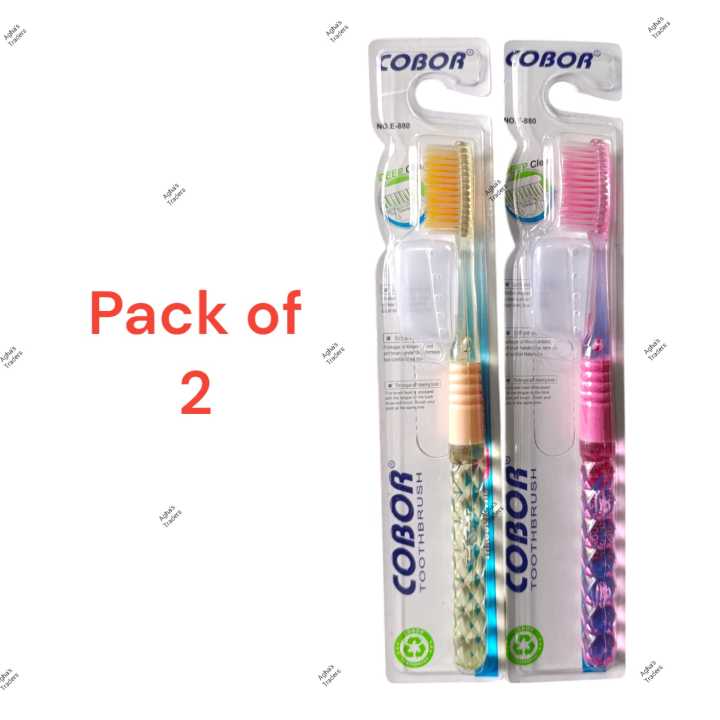 COBOR Toothbrush Deep Clean Super Soft Adult Tooth Brush with Crystal Handle Professional Oral Care E-880