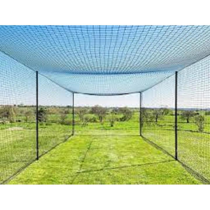 Cricket Practice Net 100x10 (White) Thickness: 1. 5mm.Ball Stop Cricket Net For Practice Backyard Cricket Practice Net .