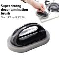 Magic Emery Sponge Brush Wipe Eraser Cleaner Kitchen Tools Decontamination Bath Rust Strong With Handle Cleaning Black Brow G9V1. 