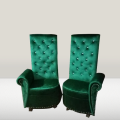 2 Modern Sofa High Big Chair Desigen 2 Seater Dark Green valvet Colour With 2 cousion free {Special Offer available}.... 