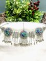 Premium Quality Matha Patti Afghan Tribal Style Head Jewelry – Multicolor Stones – Golden & Silver Options - Traditional Jewelry. 