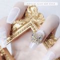 New butterfly nail art diamond metal inlaid diamond nail Sequin three dimensional imitation zircon flash diamond. 