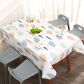 Fruit Leaf Print Tablecloth Oil Proof PVC Wrinkle Resistance Tea Table Cover Home Textile. 
