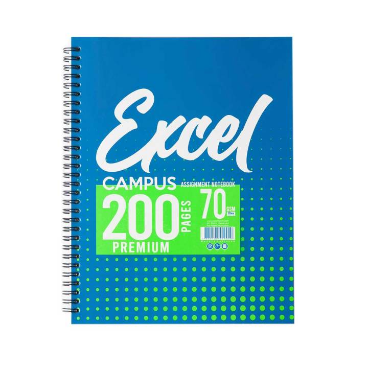 Excel Campus Assignment Notebook - 200PG- Punched and Perforated