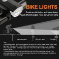 USB Rechargeable Bi-Cycle Light Set Front Light and Back Light Tail Light Easy to Install 3 Modes Bicycle Accessories for the Bicycle. 