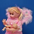 Baby Carry Barbie Doll Lighting Music Cell Operated Angel Looks. 