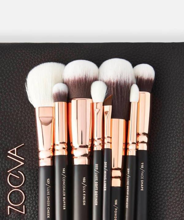 ZOEVA BLACK GOLDEN BRUSH SET (Without Bag)