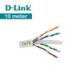 D-Link Ethernet Cable - Cat 6 - UTP - 24AWG - 10 Meter - Grey - Network Cable - LAN Cable - DLINK CAT6. 