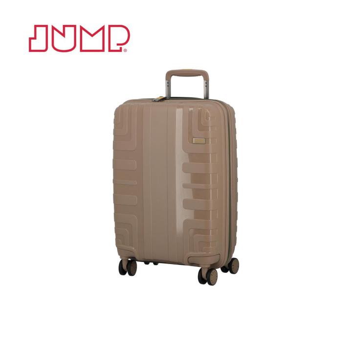 JUMP CROSSLINE Polypropylene (PP) 20-Inch Hardside Expandable Suitcase Luggage Trolley Small (Cabin), TSA Lock, 4 Wheels