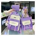EFASHION 2023 GirlsLaptop Backpack 4 Pcs Set unique design  School Bags For Teenage Girls College Student Kids BookBag. 