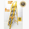 5 Step Foldable Ladder Heavy Duty Step Handle Attach. 
