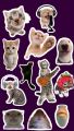 funny Memes Stickers, cute funny cat stickers, Meme stickers, dog stickers, uncut sticker sheet, humor emoji sticker. 