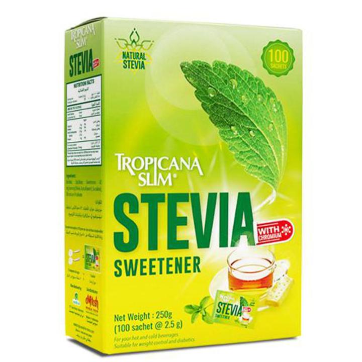 Tropicana Slim Stevia Sweetener 100 Sachets