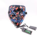 Douyin same v for vendetta LED scary full face mask Halloween glowing grimace horror graffiti party. 