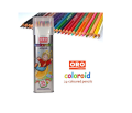 ORO Coloroid/Kolortots Color Pencil Box - 24 Colors. 