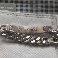 Engraved Name Bracelet Gift For Men-Women-Boys-Girls | Silver | Black | Gold. 