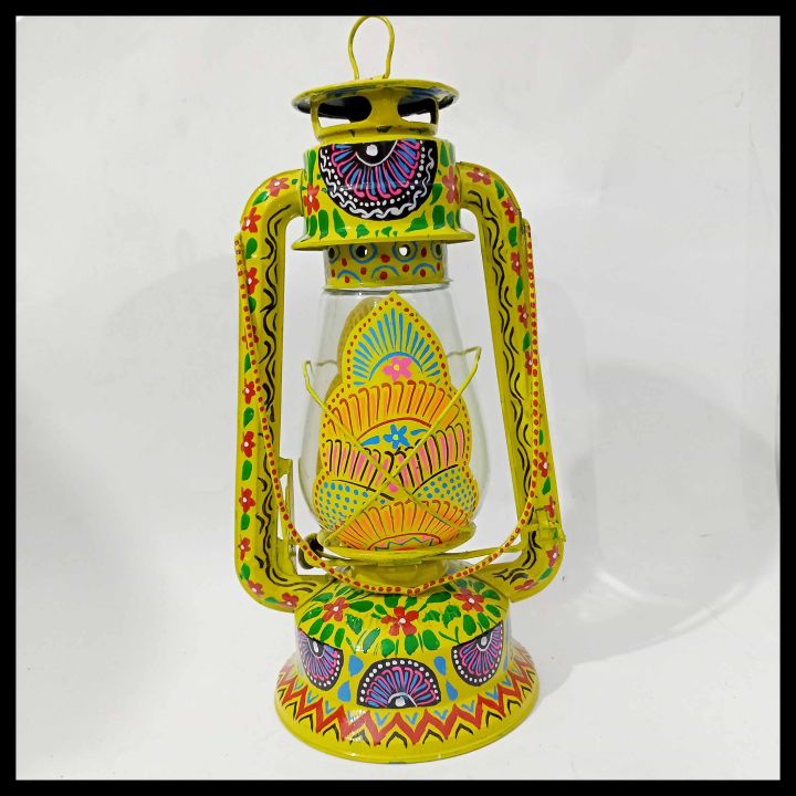 Pakistani%20Truck%20Art%20Lantern/Oil%20Burning%20Lantern%20Hand%20Painted%20Traditional%20Lantern%20Size:%20(14%20inch)%20-%20Image%206