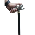 walking stick made of heavy aluminium for outdoors Vintage Walking Stick, Walking Cane, Knob Walking Stick, Silver Knob Walking Stick - Fashionable Stick Image. 