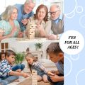 Jenga Timber Tower Wooden Stacking Blocks 54 Piece Classic Wooden Blocks for Building, Toppling and Tumbling Games Size : 9.9 x 3 x 3 Inches. 