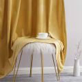 Plain Velvet Fabrics Curtains 1 Pair 2 Panels Home Living And Rome Decoration By Ayat Bedding. 