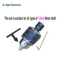 Adapter coupler fitted Drill Chuck set fit for 10mm dc or ac Motor shaft wiper or radiator 10mm shaft 1.0-10mm + Chuck Key by right electronic. 