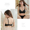 Girls Wireless Bra Anti-slip Breathable Push Up Underwear Adjustable Seamless Detachable Double Strap Lingerie. 