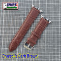 01 Piece Good Quality Leather Watch Band Strap For Appl Watch All Series 1, 2, 3, 4 to 9 Ultra. 