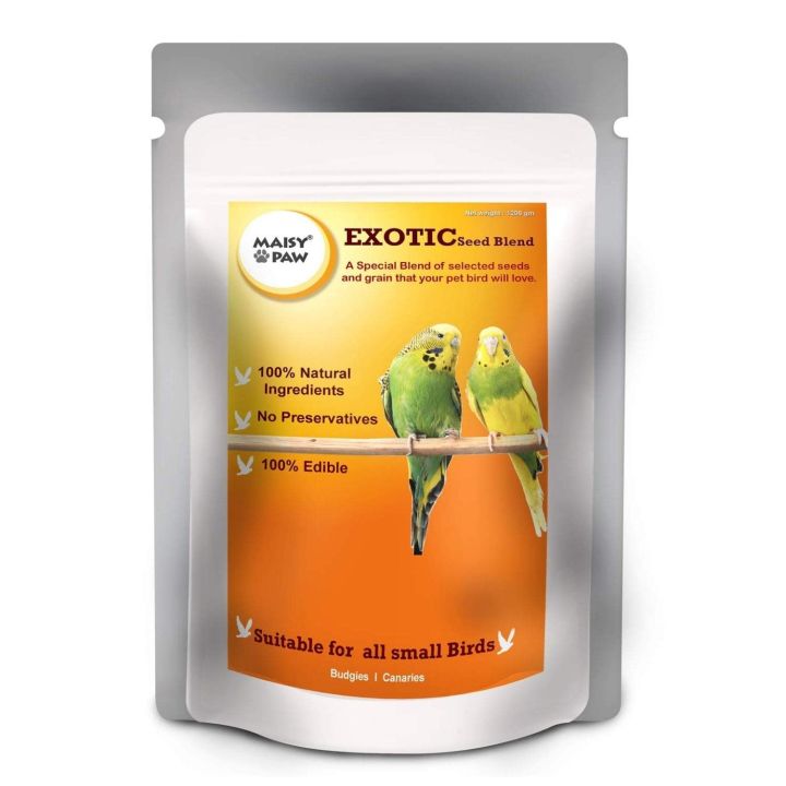 Maisy Paw Natural Budgies Bird Food, Seed Mix, Grains & Nuts 2kg