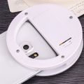 Light Ring For Mobile Lens Selfie Lamp Flash Backlight Selfie Light LED Luminous Clip Lamp Photography Video Makeup Ringlight-White. 