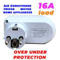 Fridge Refrigerator Freezer Water Dispenser 16A 220V Amin Over And Under Voltage Protective Device Protector Protection Relay Breaker. 