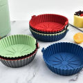 Air Fryer Silicone Griddle Reusable Pot Easy Clean Round/Rectangular Liner Ninja Griddle Pizza Plate Grill Mat Air Fryer Accessories Fryer Silicone Pot Basket Liner Non-Stick Oven Baking Tray. 
