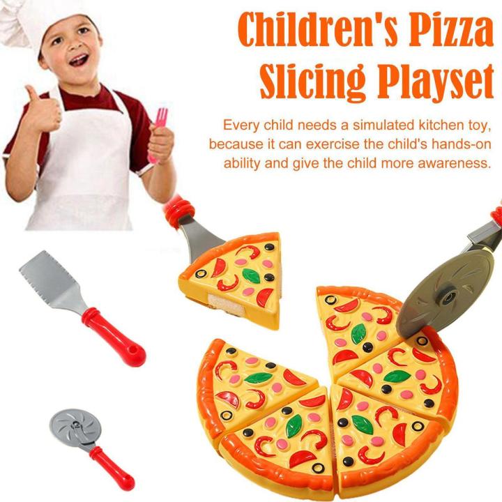 Pizza Set- Artificial Food Toy For Kids Pretend Play Plastic toys Mix Bag Full kitchen Toy Playset
