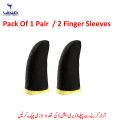 Gaming Finger Sleeves Pack of 1-5 Pairs Breathable Anti-Sweat Touch Screen-Friendly for Mobile & Tablet. 